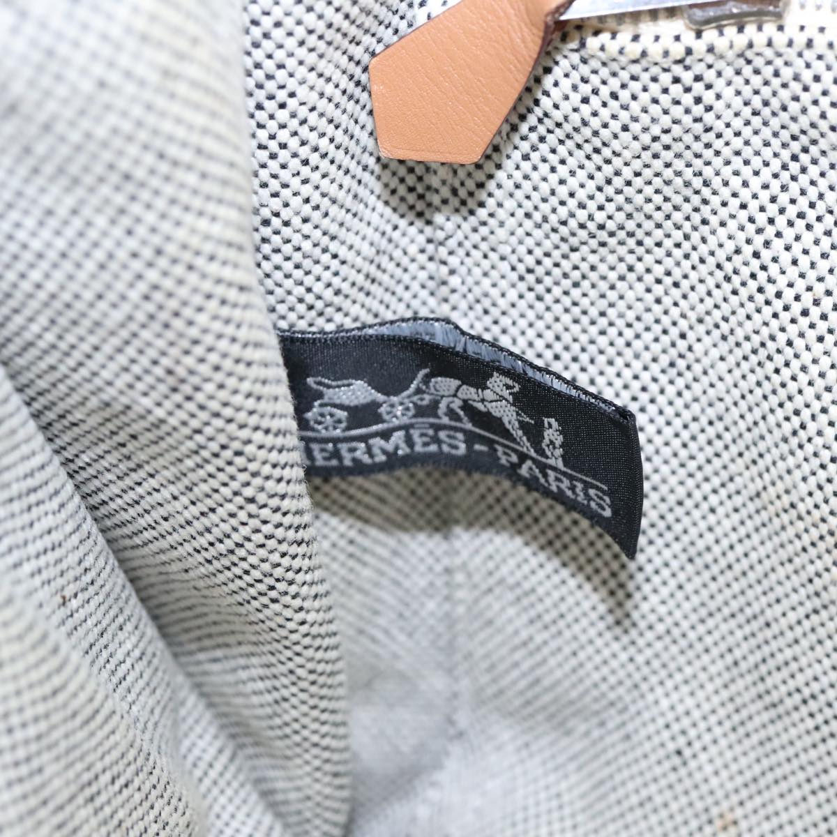 Hermès Fourre Tout Grey Canvas Tote Bag (Pre-Owned)