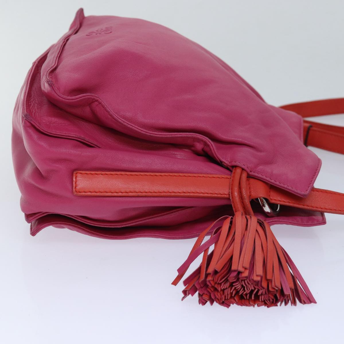 Loewe Flamenco Pink Leather Shoulder Bag (Pre-Owned)
