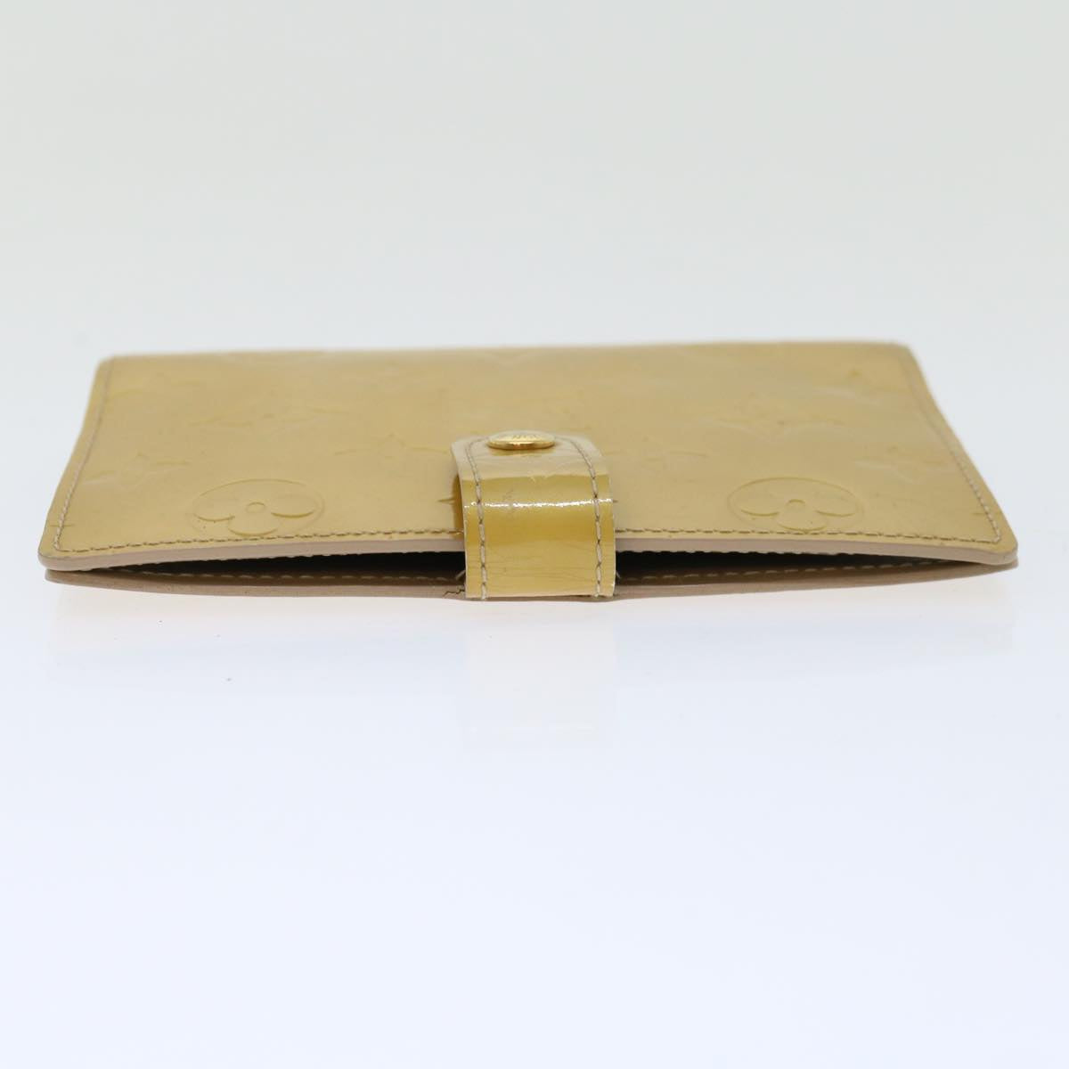 Louis Vuitton Agenda Pm Beige Patent Leather Wallet  (Pre-Owned)
