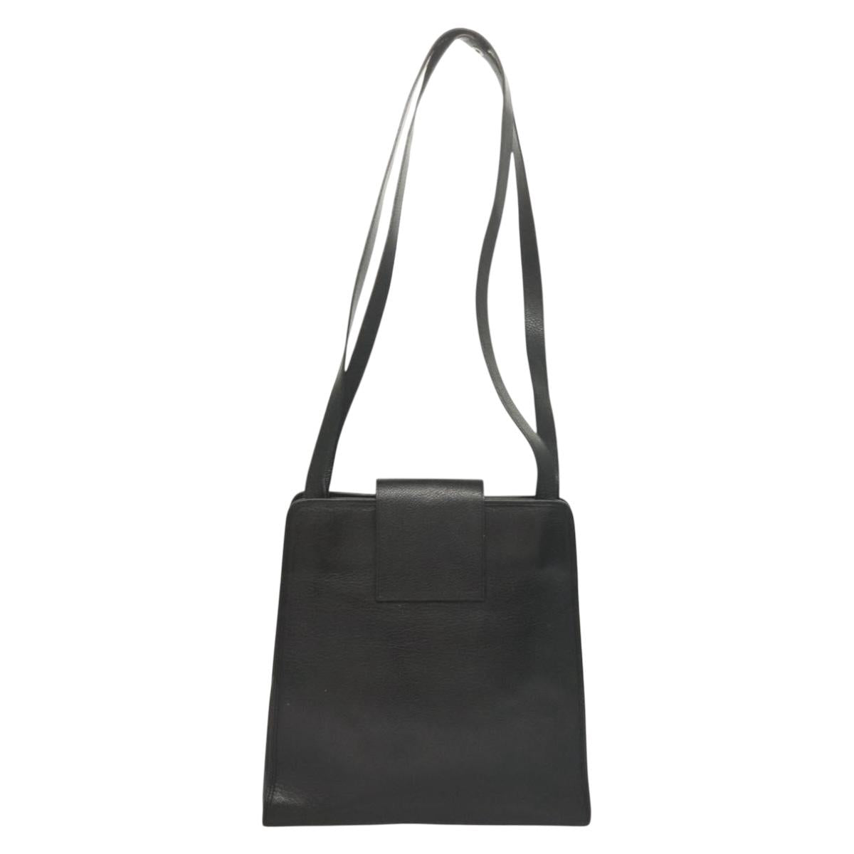 Yves Saint Laurent Black Leather Shoulder Bag (Pre-Owned)