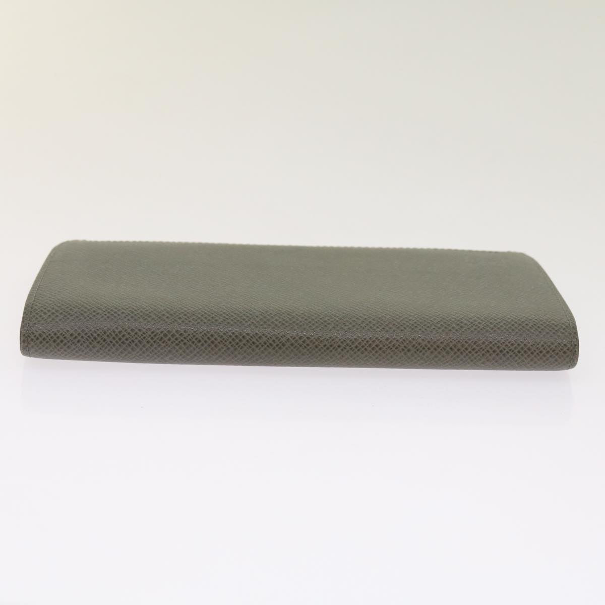 Louis Vuitton Portefeuille Brazza Grey Leather Wallet  (Pre-Owned)