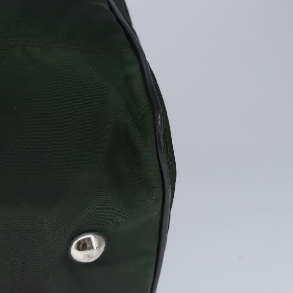 Prada Re-Nylon Khaki Synthetic Travel Bag (Pre-Owned)