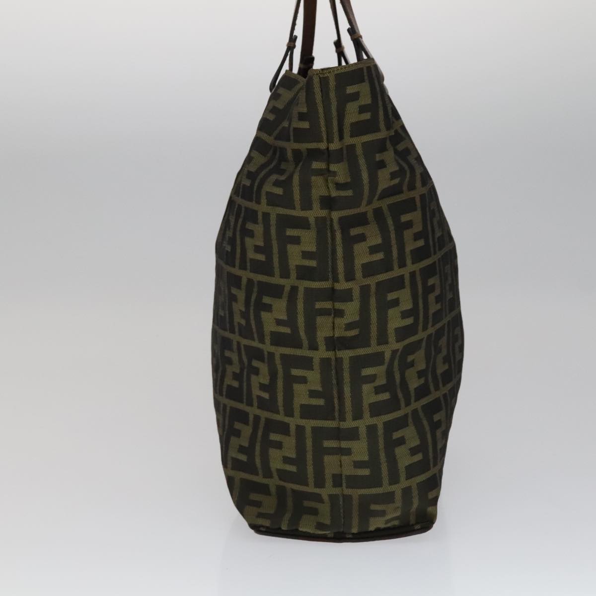 Fendi Zucca Brown Canvas Tote Bag (Pre-Owned)