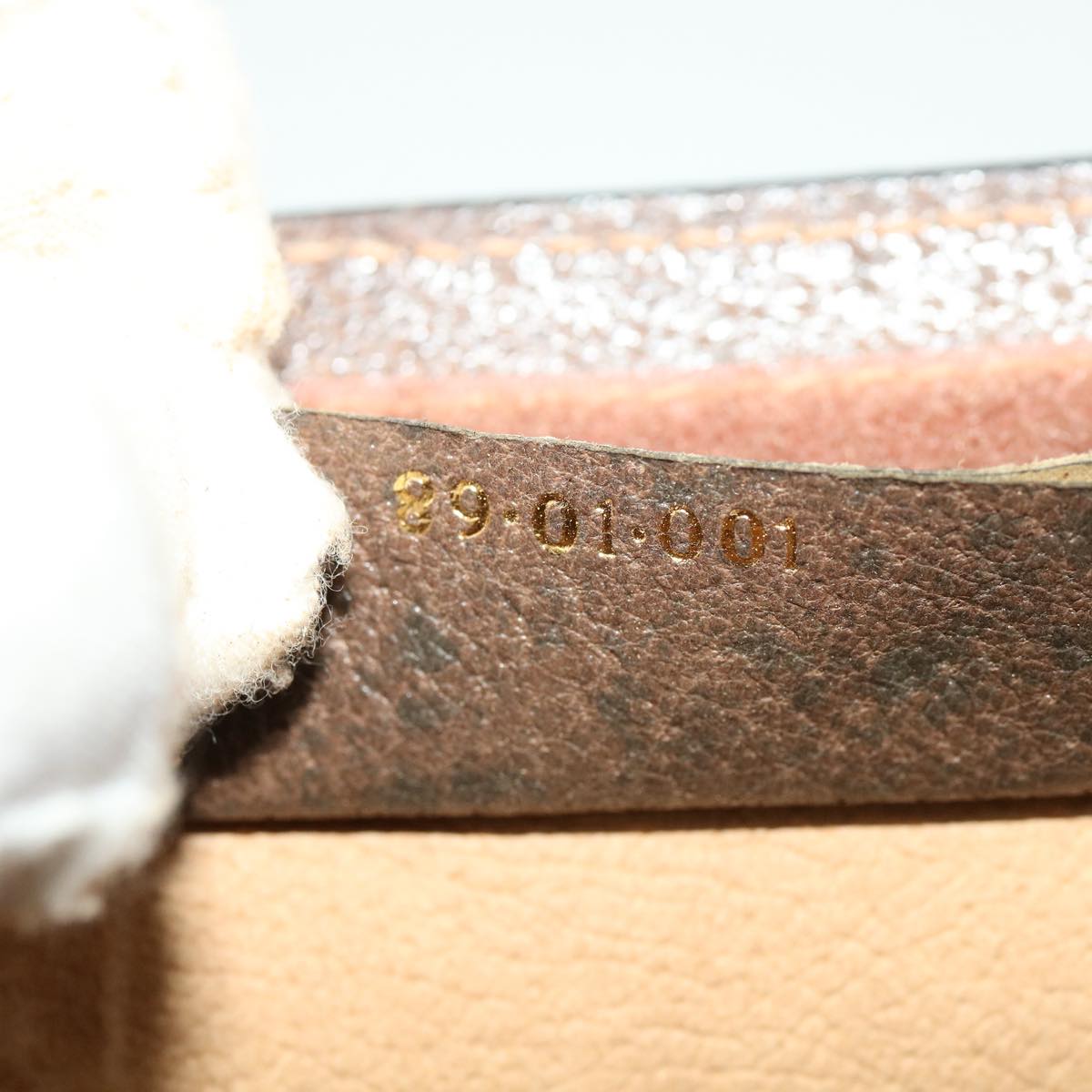 Gucci Ophidia Beige Canvas Clutch Bag (Pre-Owned)