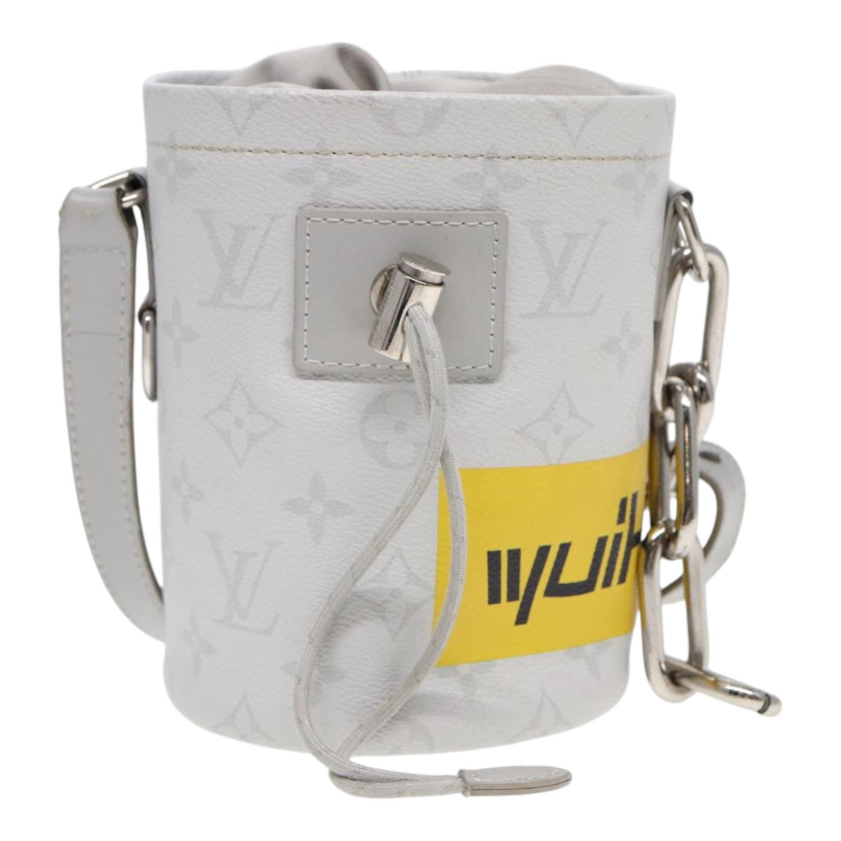 Louis Vuitton Chalk Nano White Leather Shoulder Bag (Pre-Owned)
