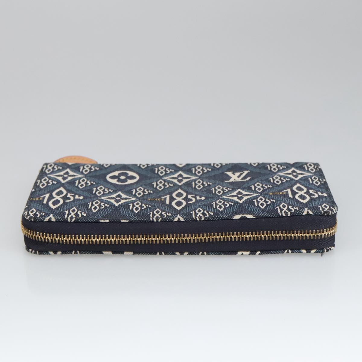 Louis Vuitton Portefeuille Zippy Blue Canvas Wallet  (Pre-Owned)