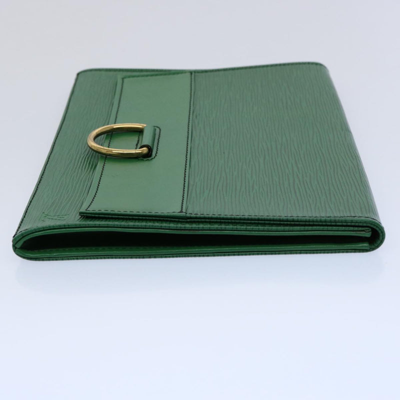 Louis Vuitton Léna Green Leather Clutch Bag (Pre-Owned)