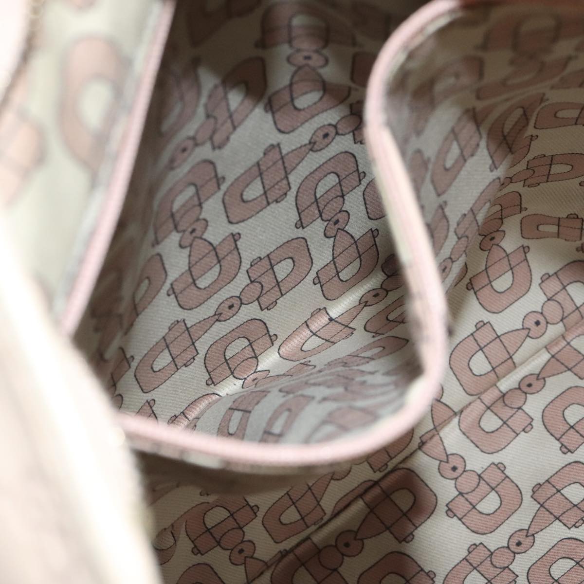 Gucci Guccissima Beige Canvas Shoulder Bag (Pre-Owned)