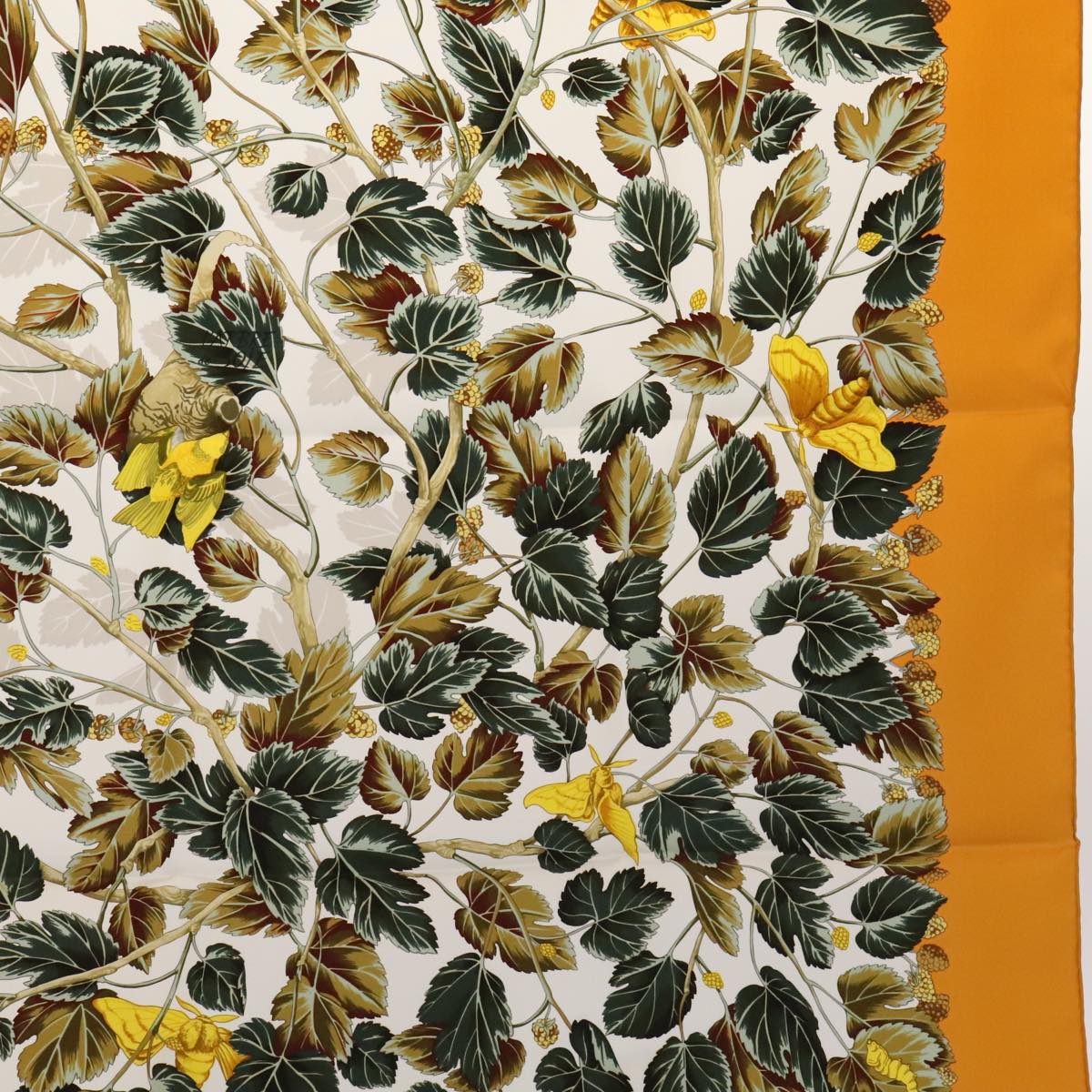 Hermès Yellow Silk Scarf  (Pre-Owned)