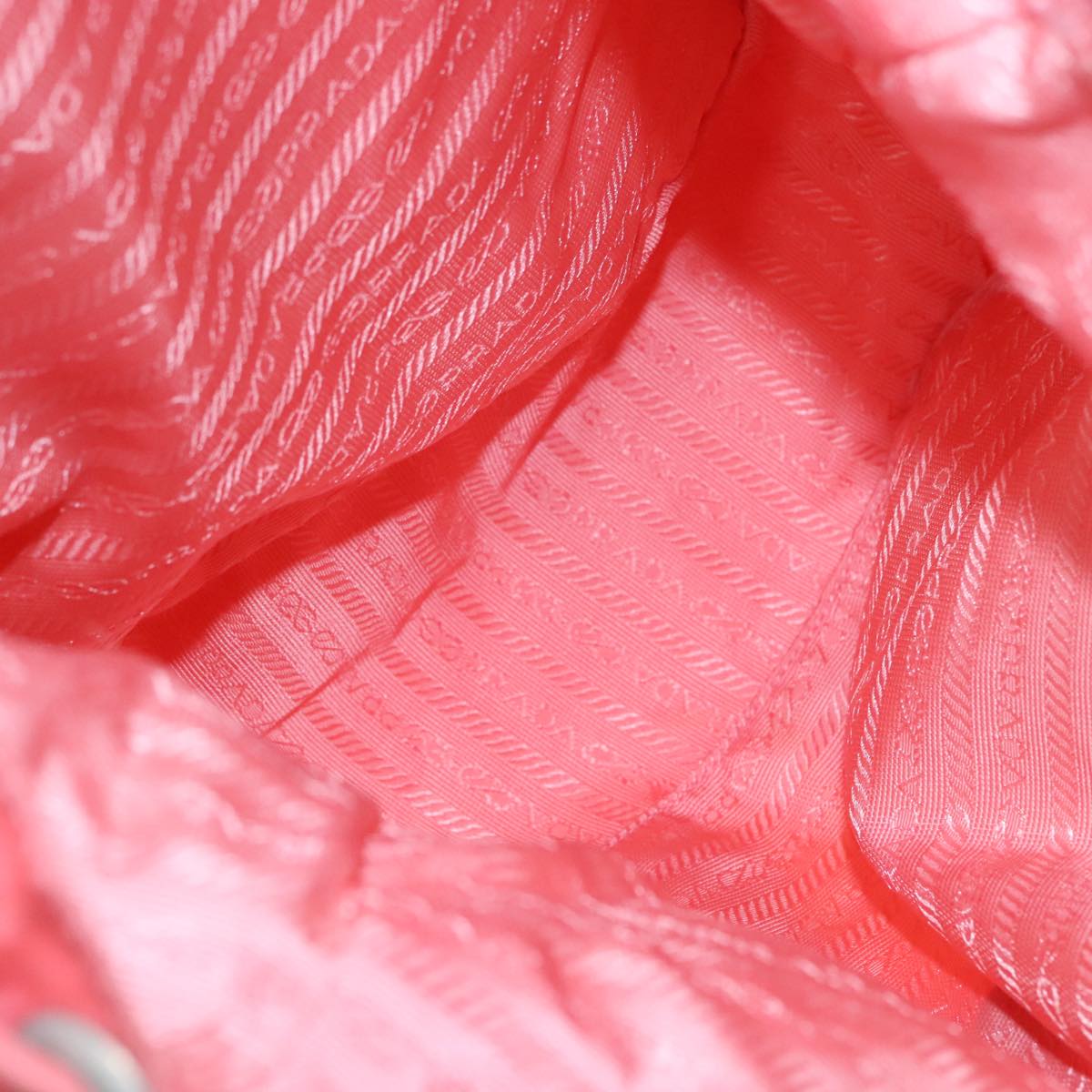 Prada Re-Nylon Pink Canvas Backpack Bag (Pre-Owned)