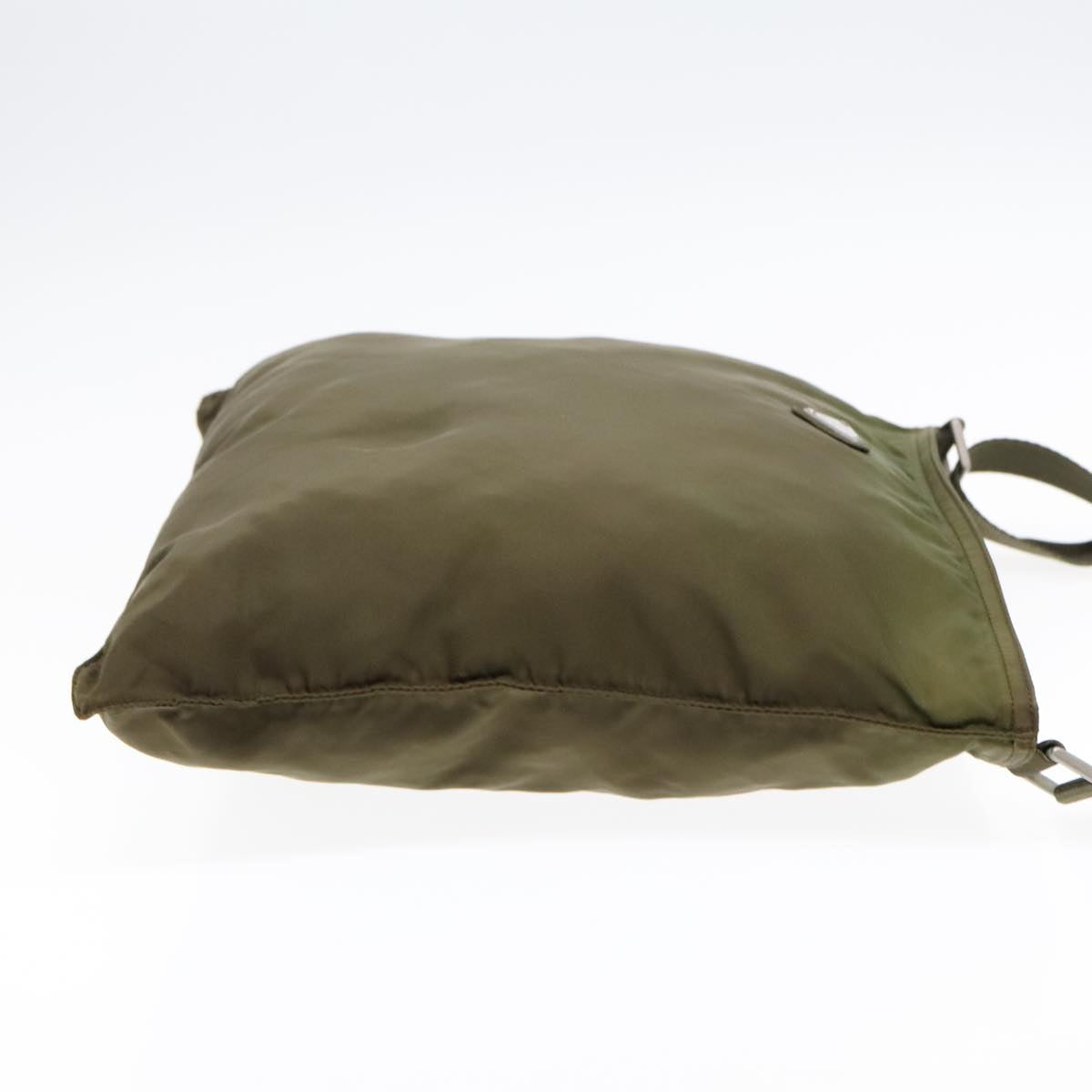 Prada Re-Nylon Khaki Synthetic Shoulder Bag (Pre-Owned)