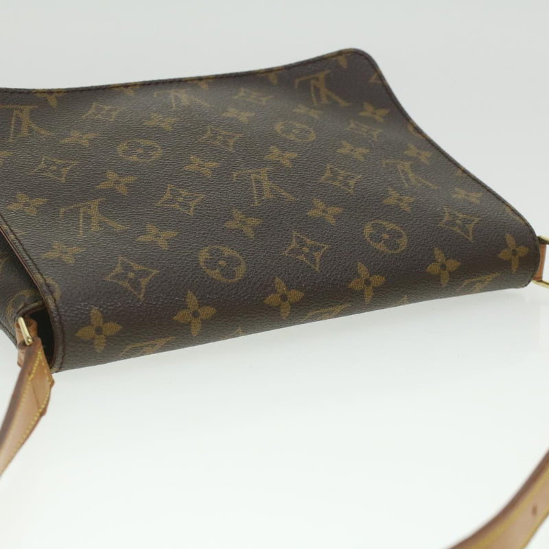 Louis Vuitton Musette Tango Brown Canvas Shoulder Bag (Pre-Owned)
