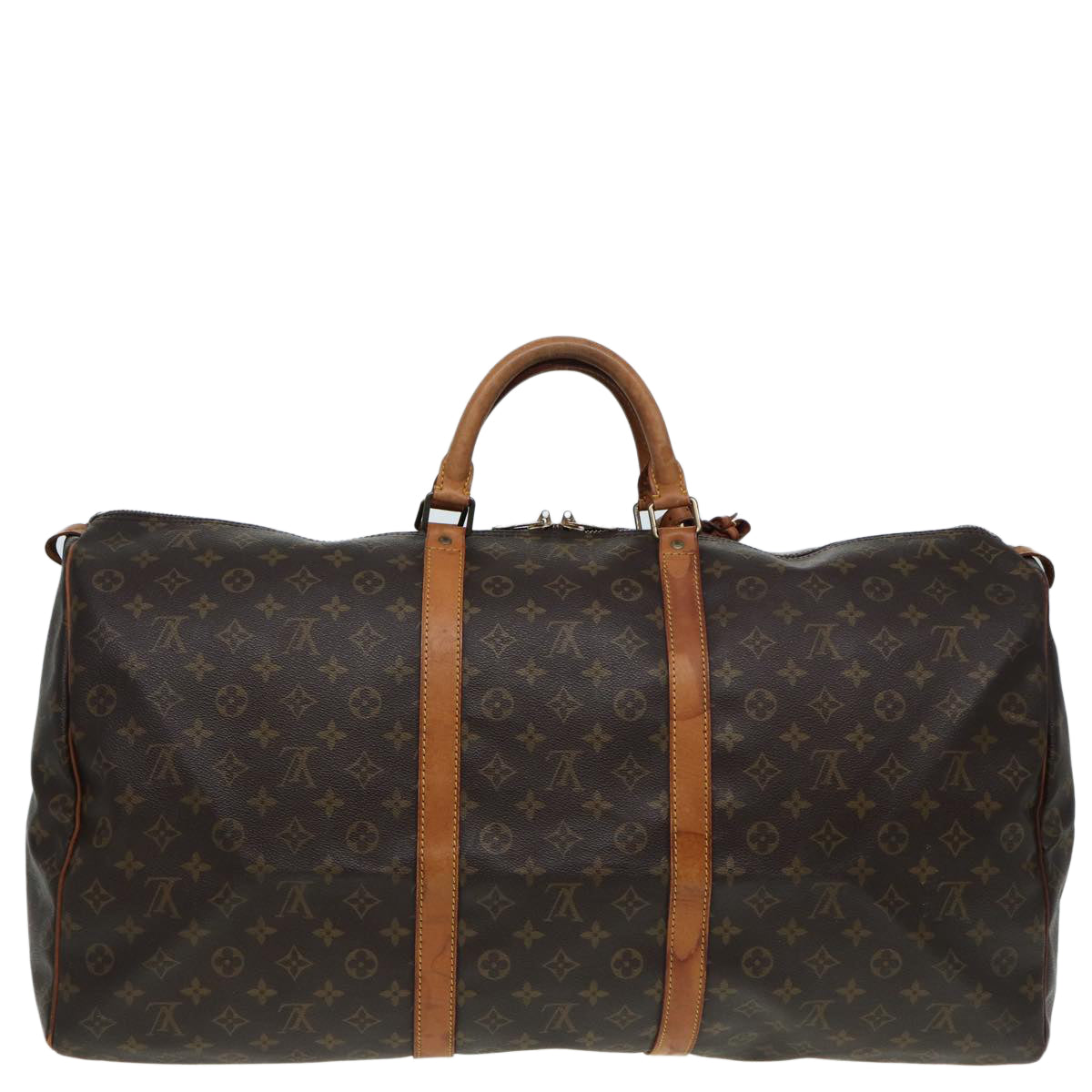 Louis Vuitton Keepall 60 Brown Canvas Travel Bag (Pre-Owned)