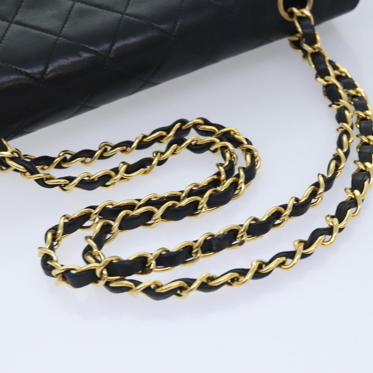 Chanel Timeless 26 Black Leather Shoulder Bag (Pre-Owned)
