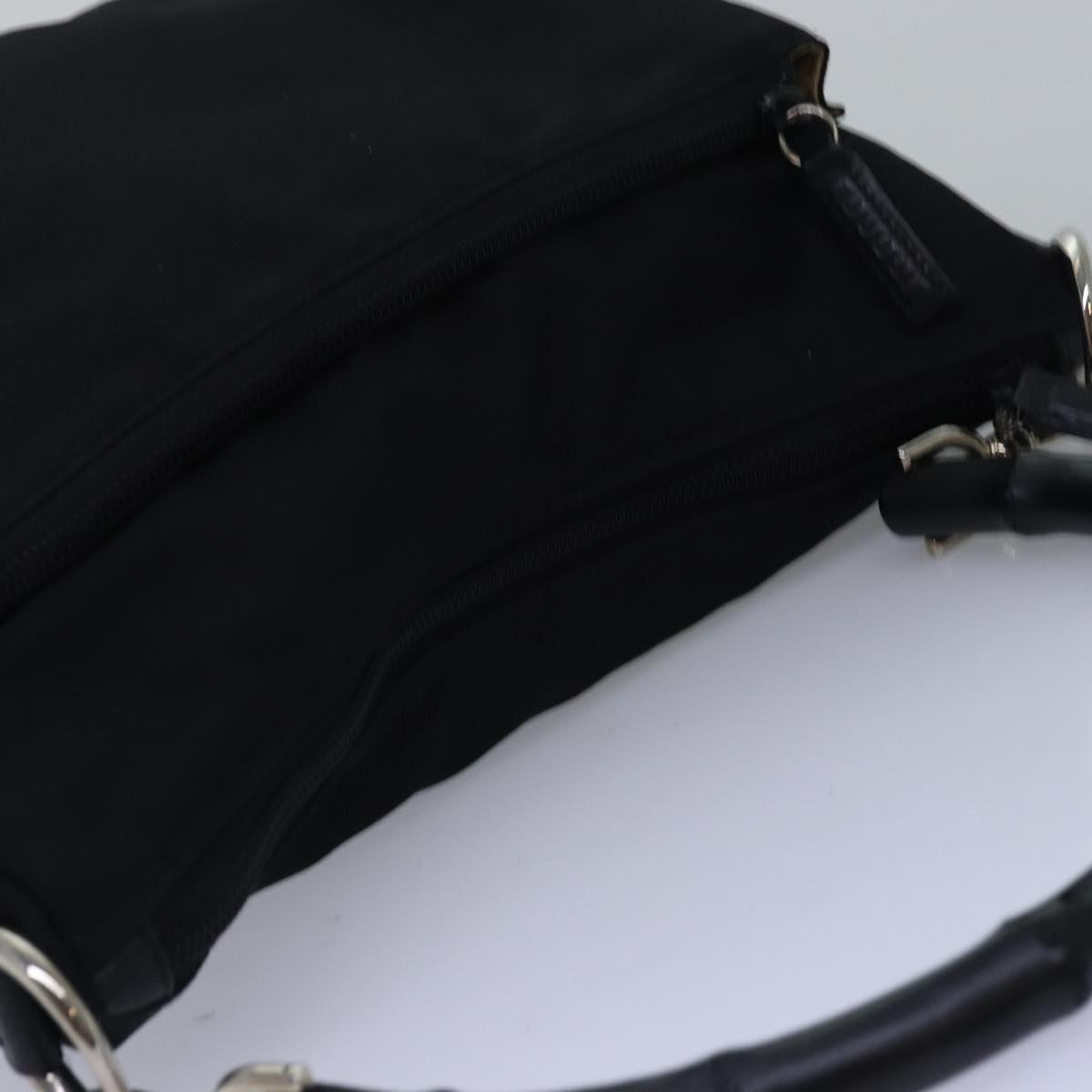 Gucci Bamboo Black Synthetic Shoulder Bag (Pre-Owned)