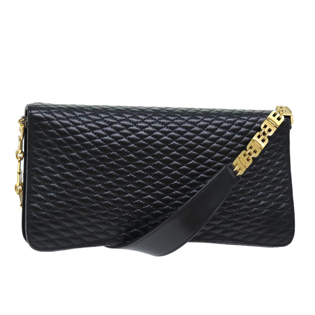 Bally Black Leather Shoulder Bag (Pre-Owned)