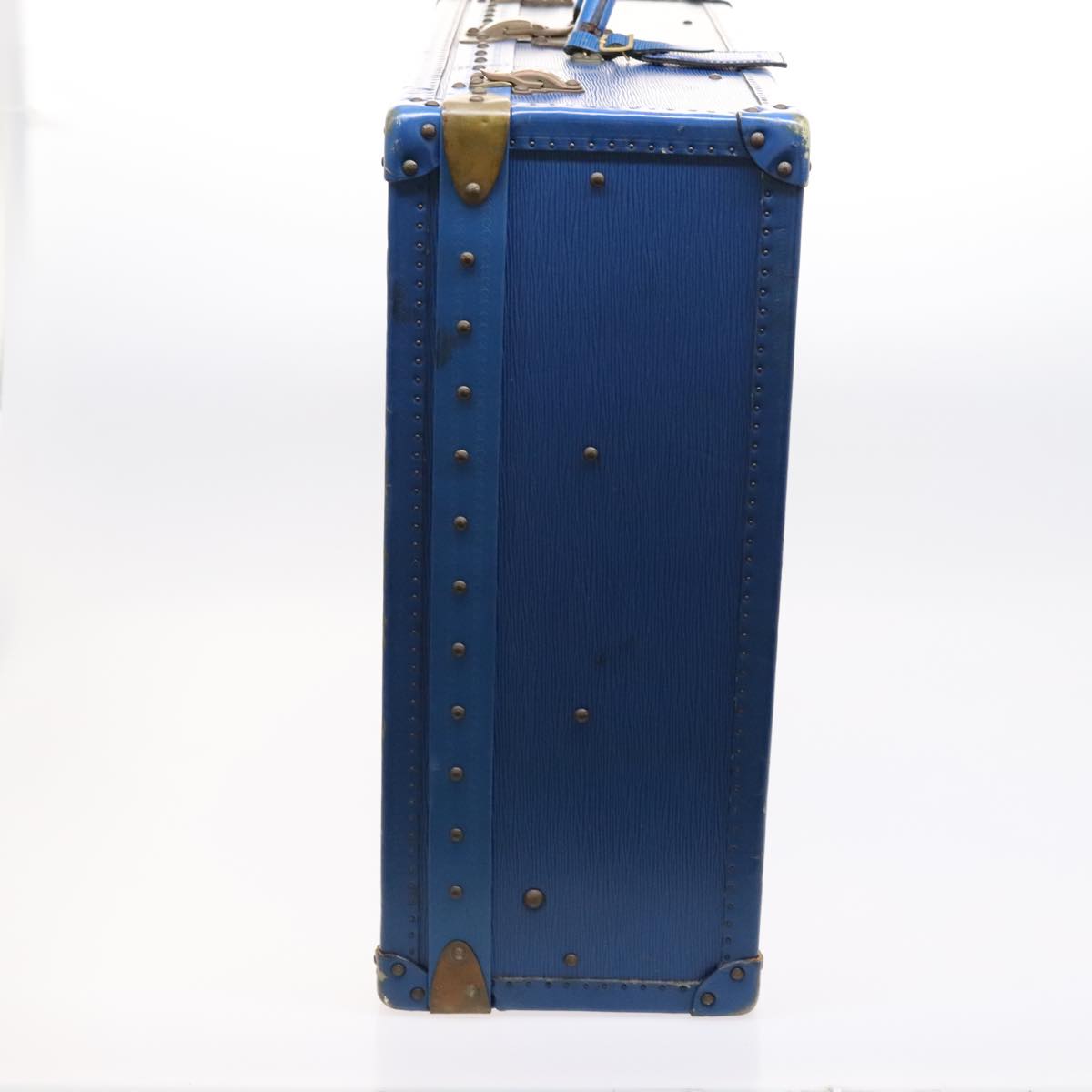 Louis Vuitton Trunk Blue Leather Travel Bag (Pre-Owned)