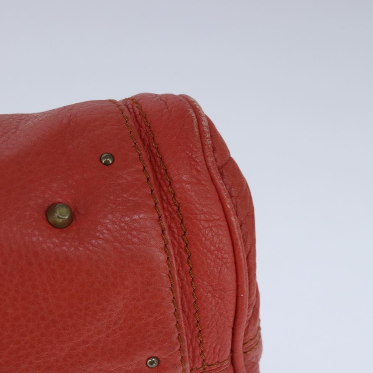 Chloé Paddington Red Leather Handbag (Pre-Owned)