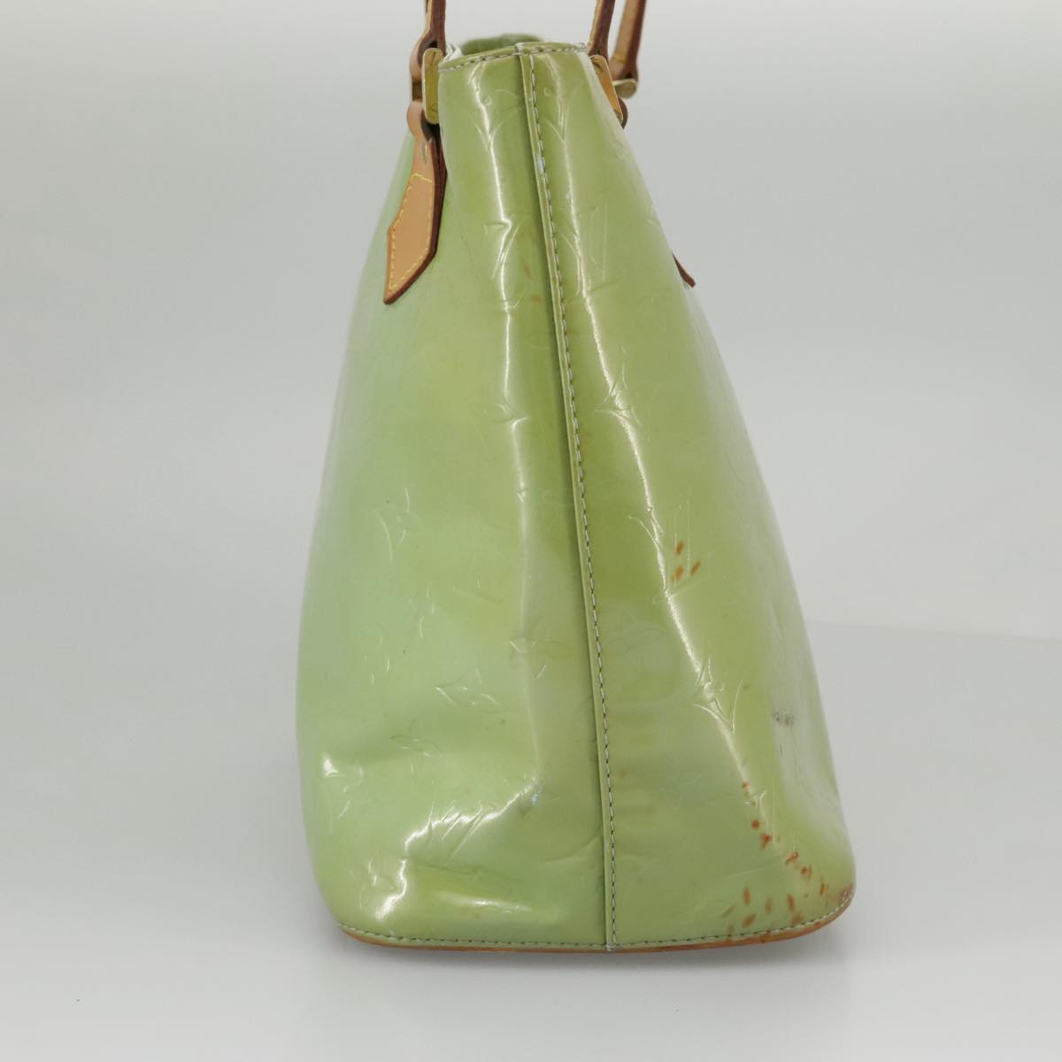 Louis Vuitton Houston Green Patent Leather Handbag (Pre-Owned)