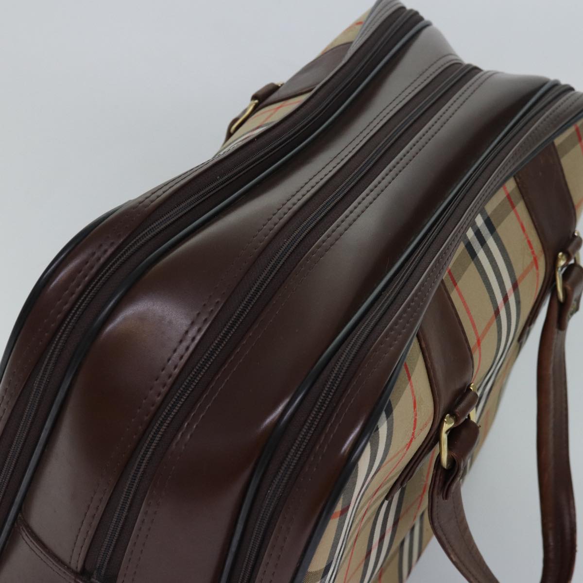 Burberry Beige Canvas Travel Bag (Pre-Owned)