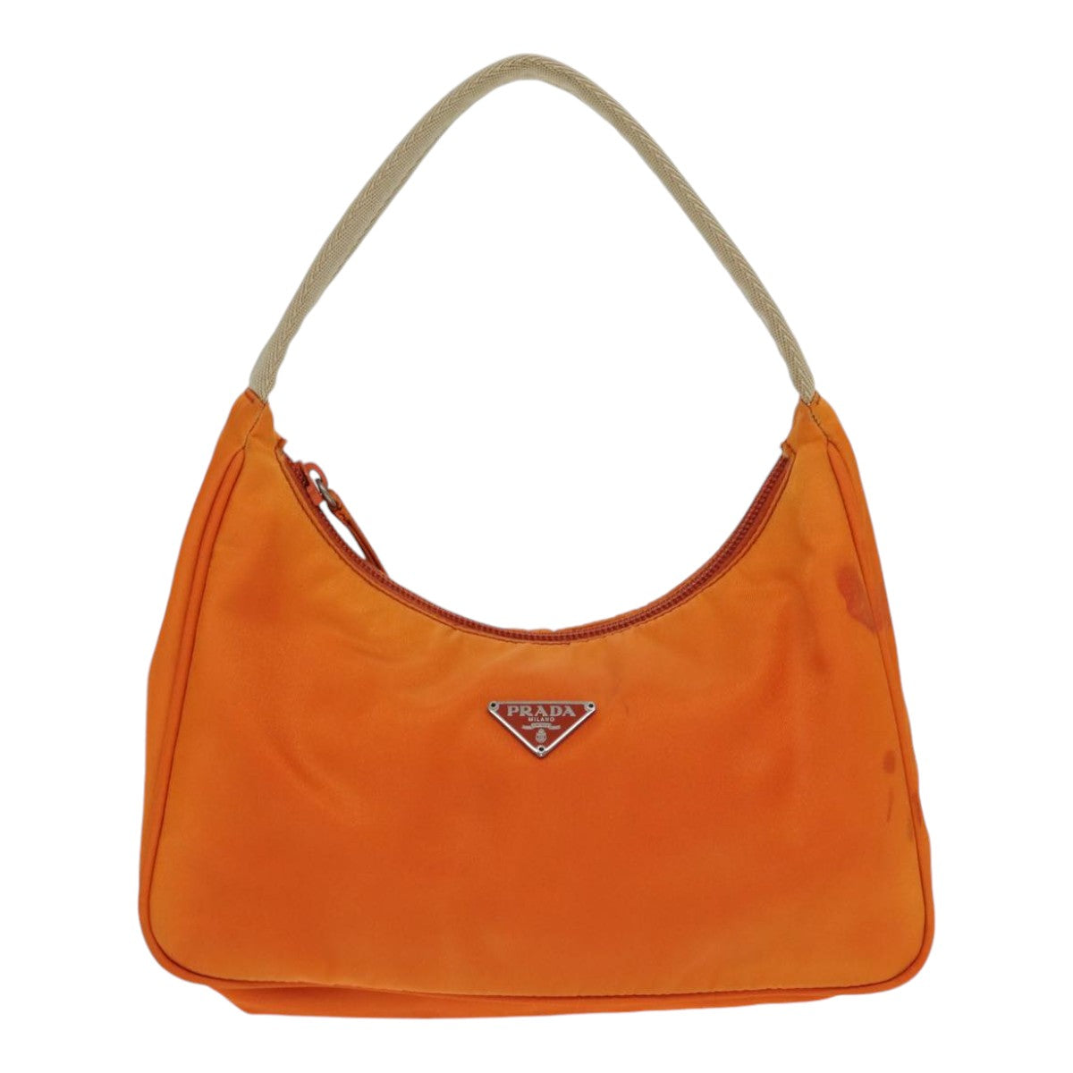 Prada Re-Edition Orange Synthetic Handbag (Pre-Owned)