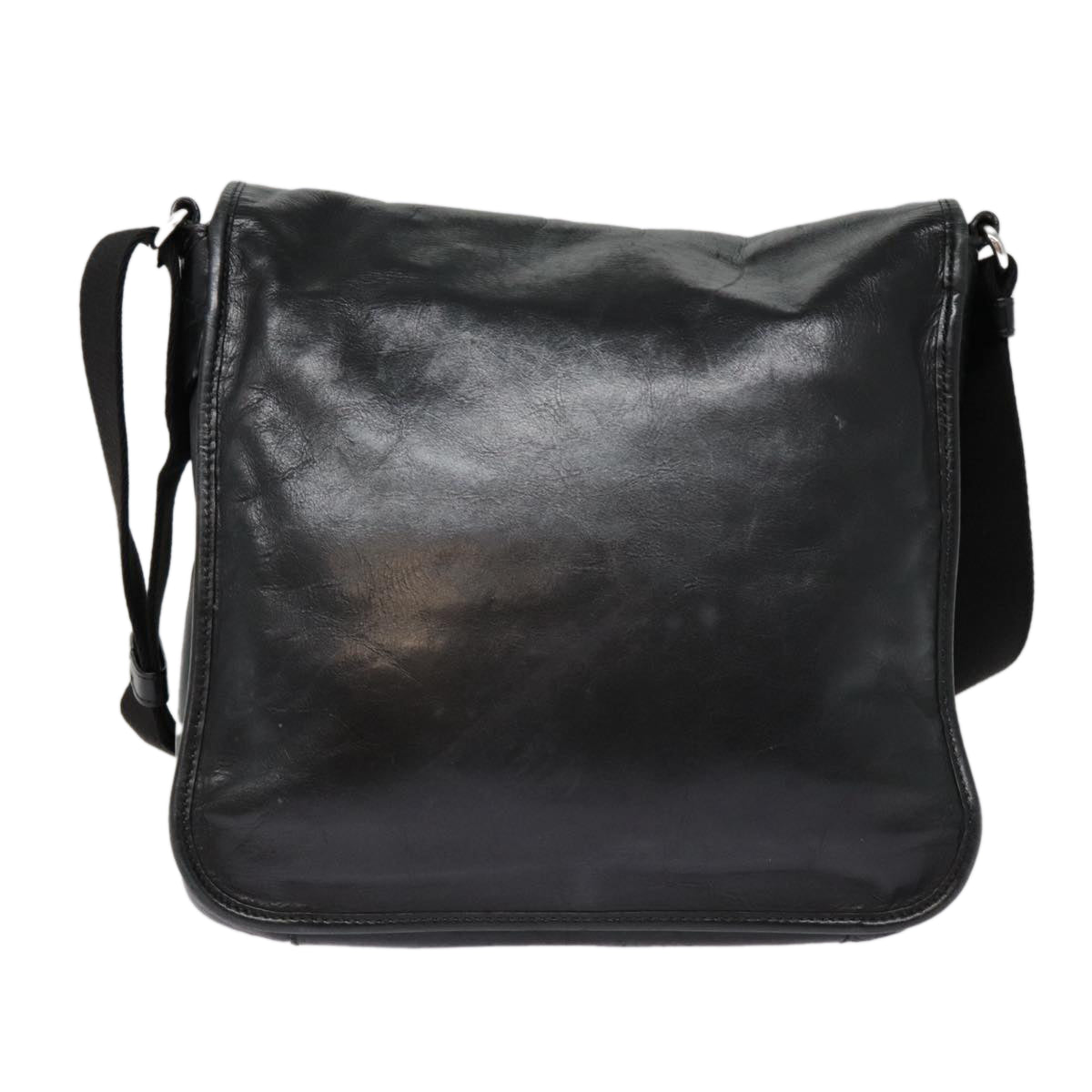 Bally Black Leather Shoulder Bag (Pre-Owned)