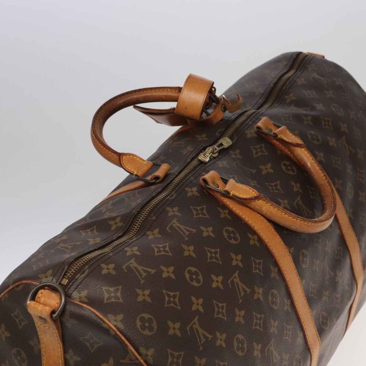 Louis Vuitton Keepall 60 Brown Canvas Travel Bag (Pre-Owned)
