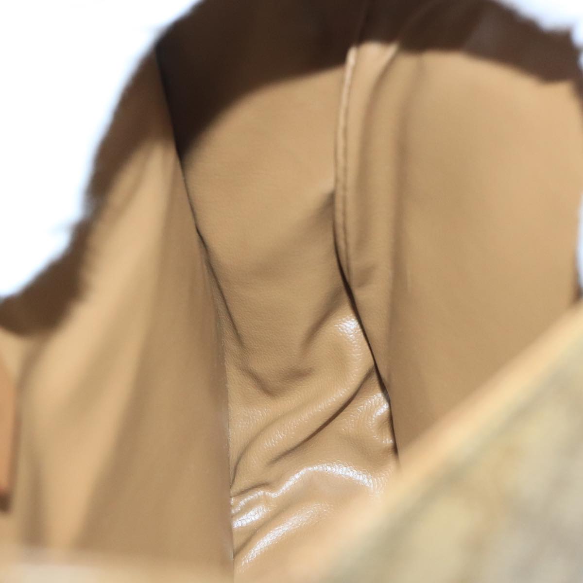 Céline Triomphe Beige Canvas Shoulder Bag (Pre-Owned)