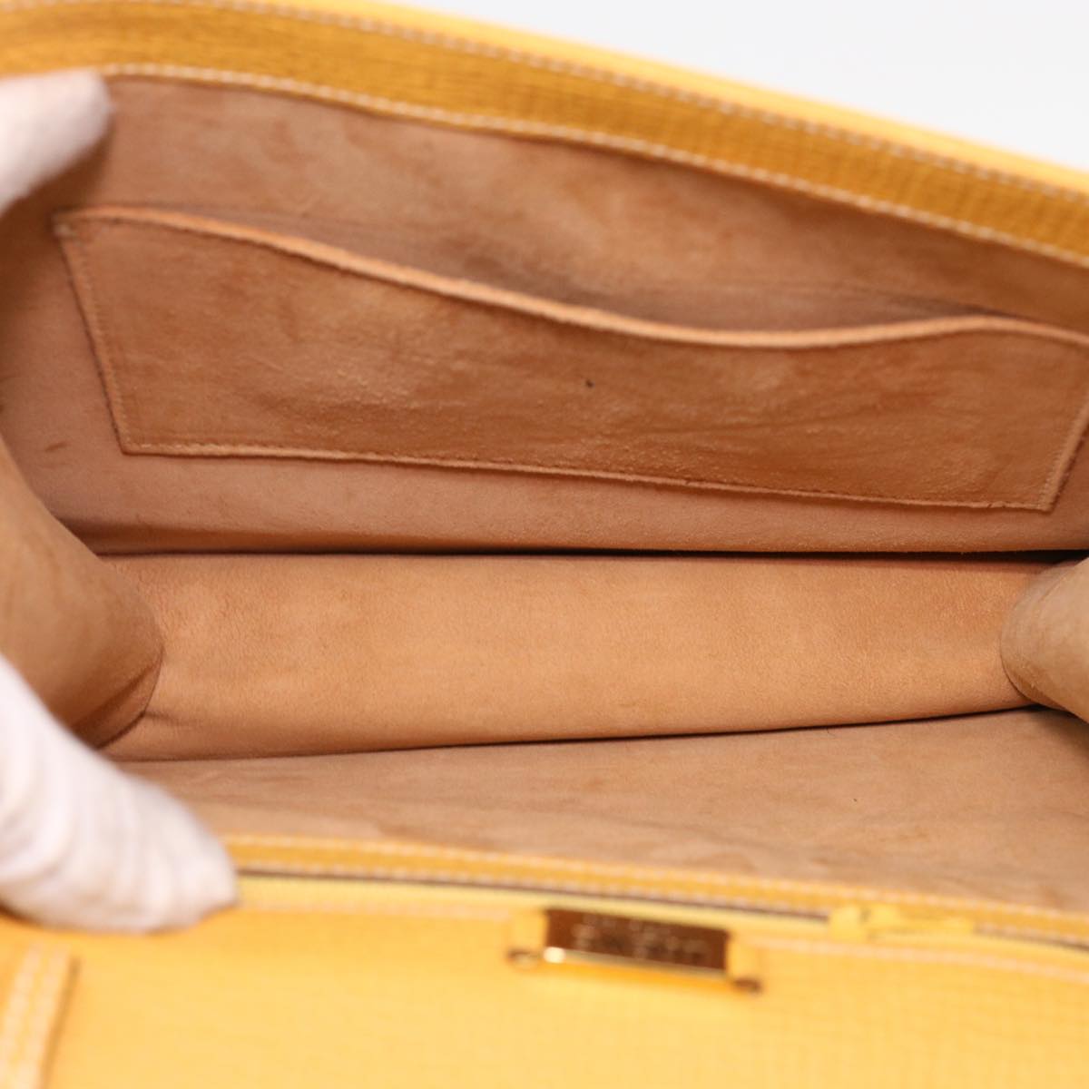 Loewe Barcelona Yellow Leather Handbag (Pre-Owned)