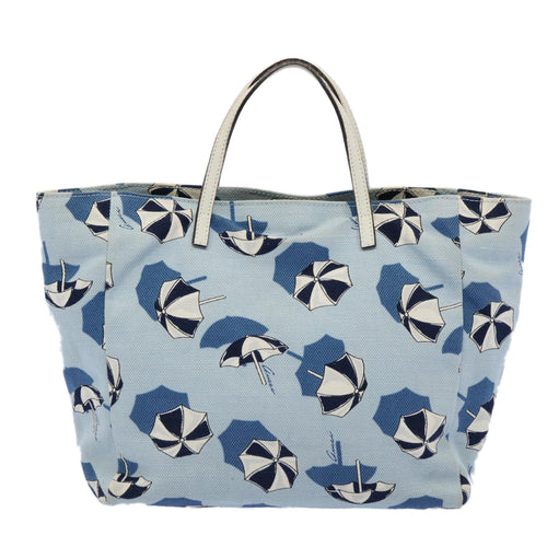 Gucci Blue Canvas Handbag (Pre-Owned)