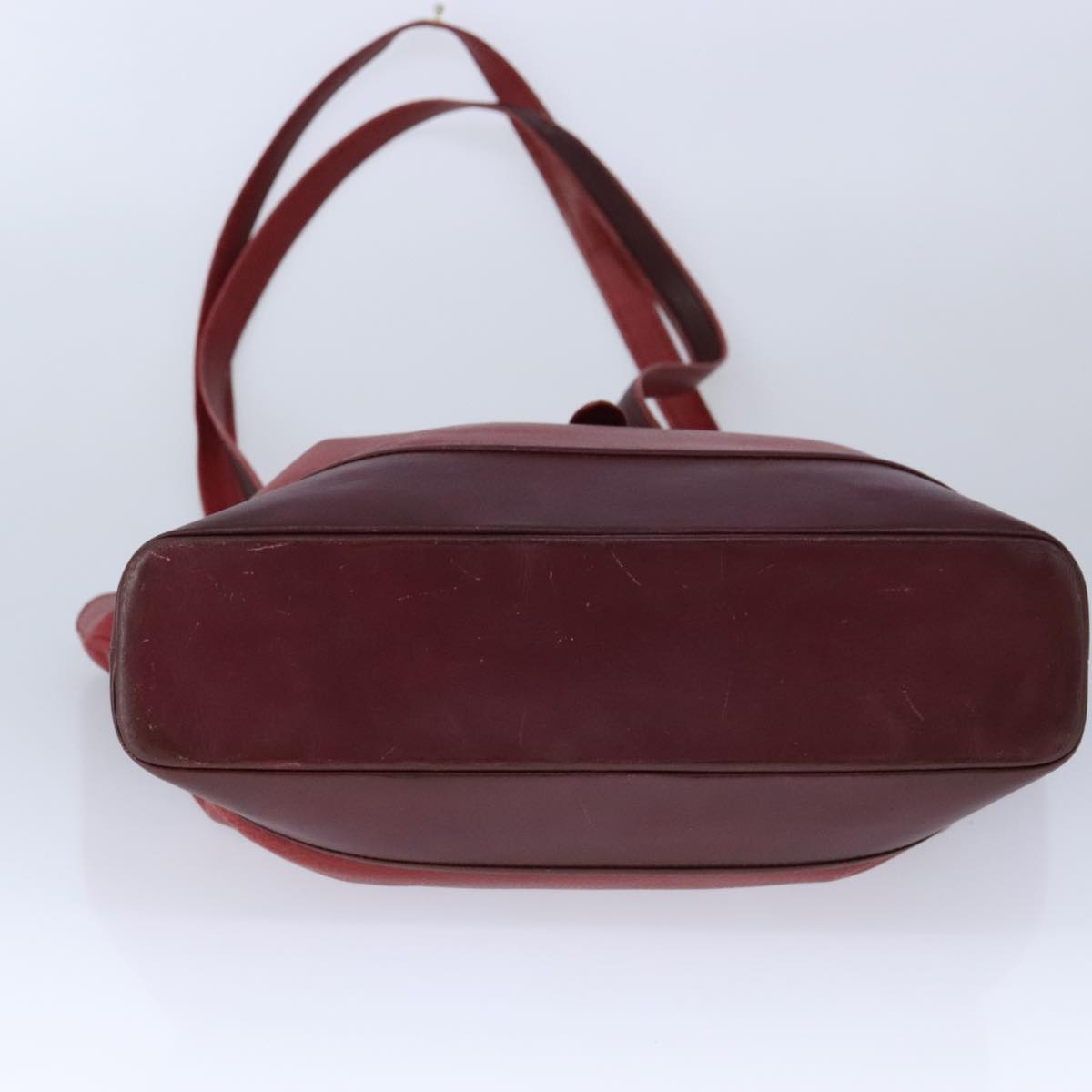 Cartier Must De Cartier Red Leather Tote Bag (Pre-Owned)