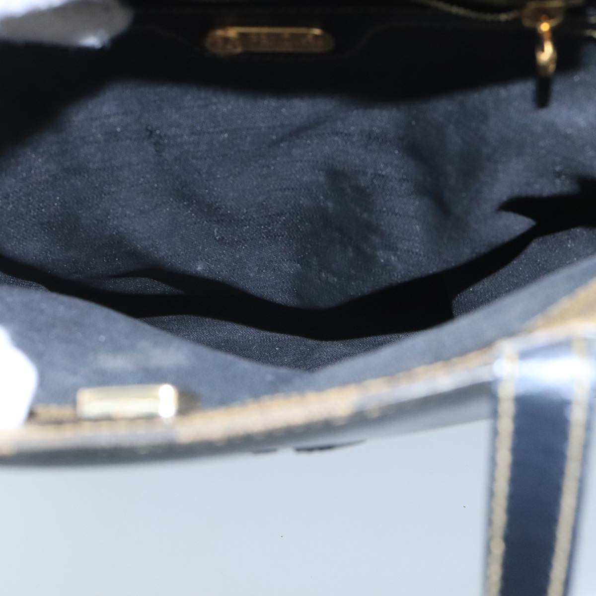 Fendi Pequin Brown Canvas Handbag (Pre-Owned)