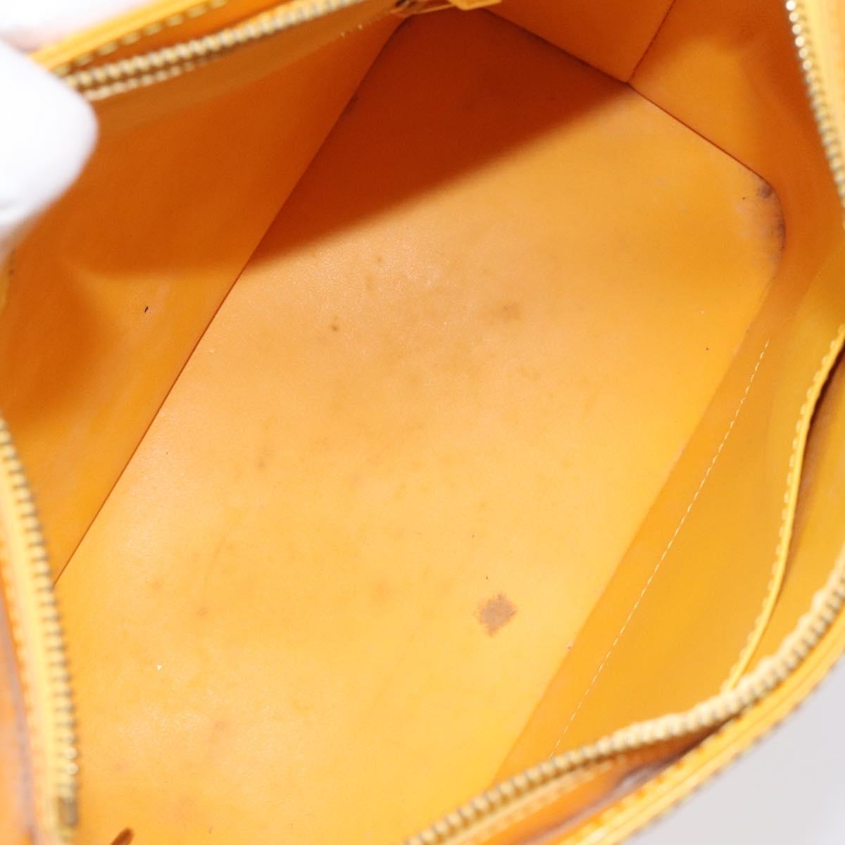 Louis Vuitton Houston Yellow Patent Leather Handbag (Pre-Owned)