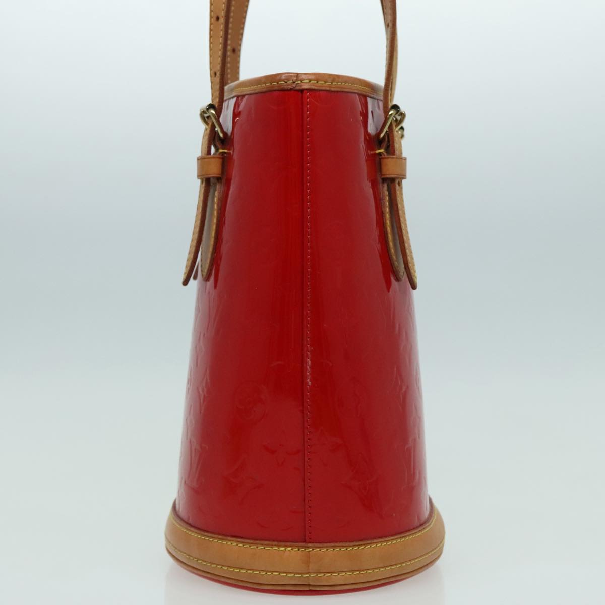 Louis Vuitton Bucket Red Patent Leather Tote Bag (Pre-Owned)