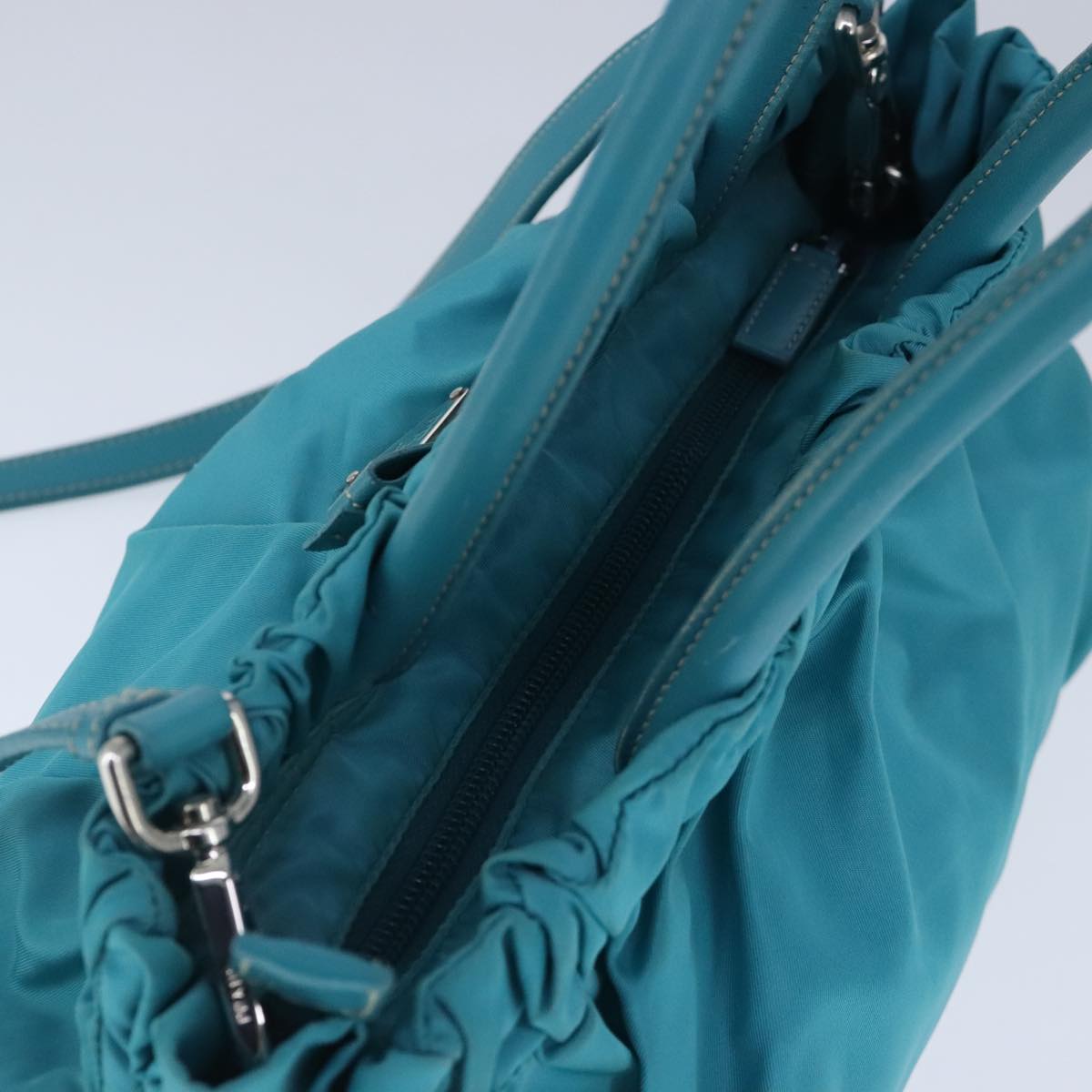 Prada Re-Nylon Blue Synthetic Handbag (Pre-Owned)