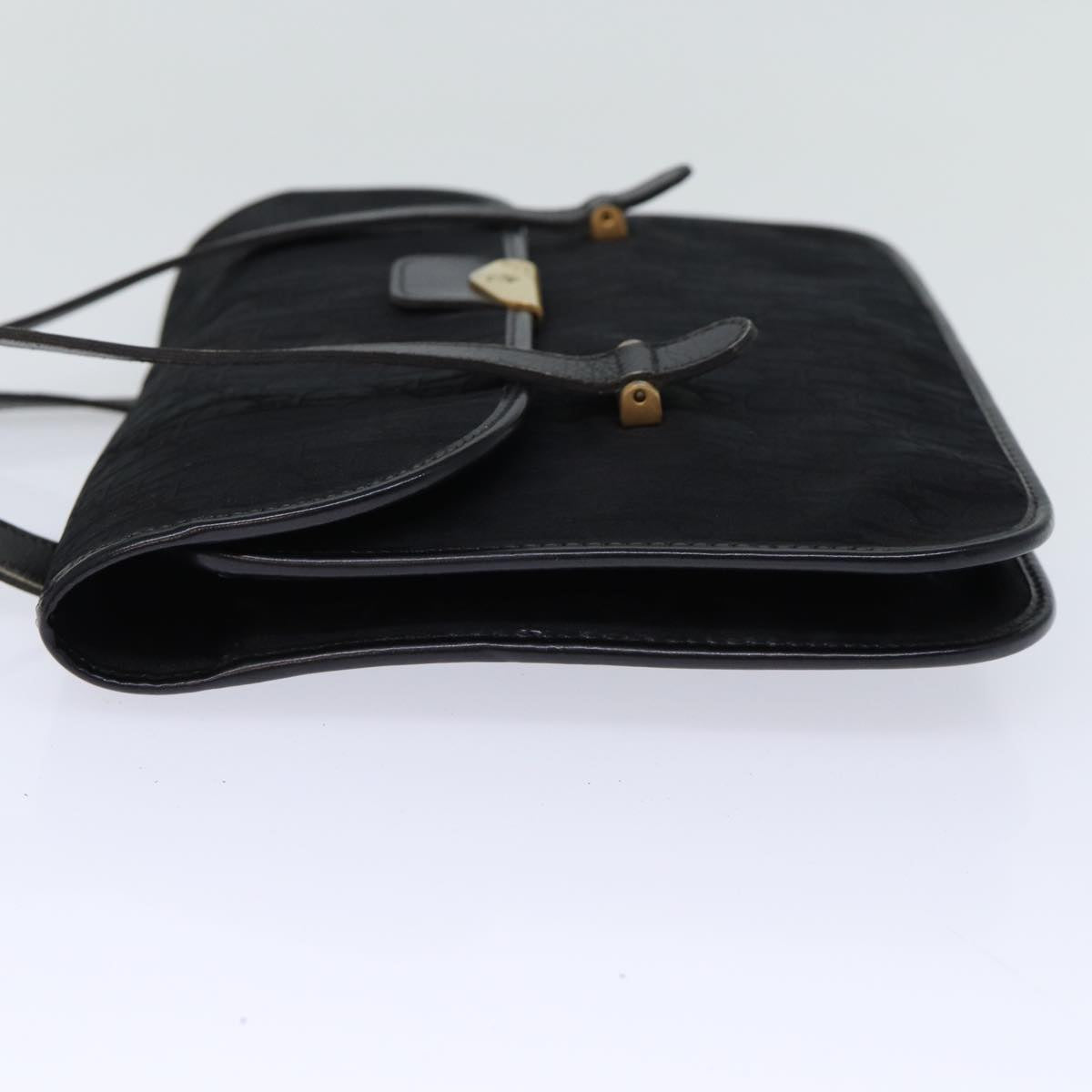 Dior Trotter Black Canvas Shoulder Bag (Pre-Owned)