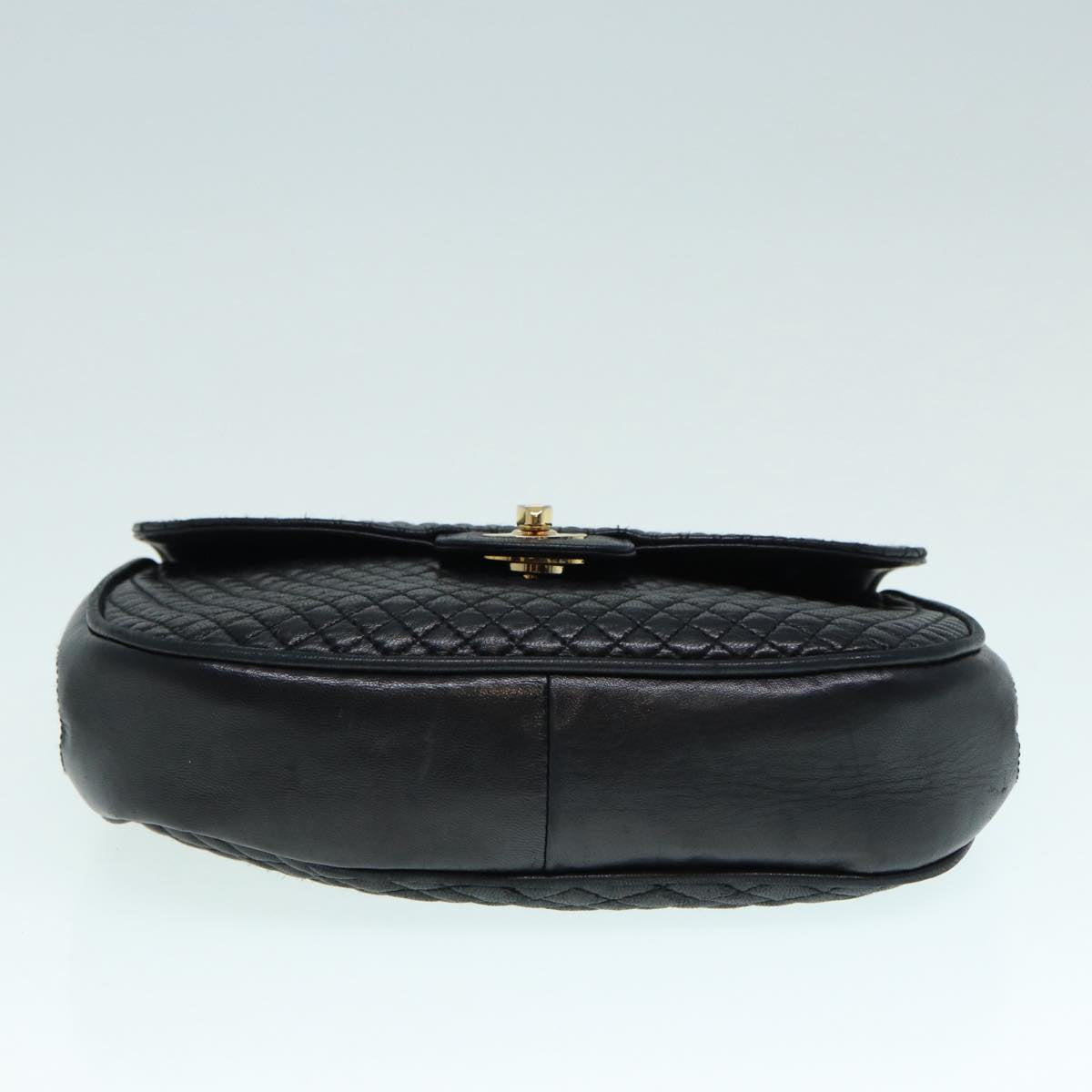 Bally Black Leather Shoulder Bag (Pre-Owned)