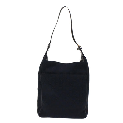 Gucci Black Canvas Shoulder Bag (Pre-Owned)