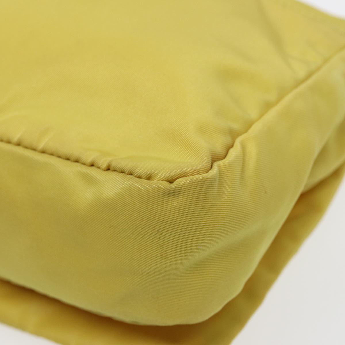 Prada Tessuto Yellow Synthetic Shoulder Bag (Pre-Owned)