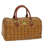 MCM Visetos Brown Canvas Travel Bag (Pre-Owned)