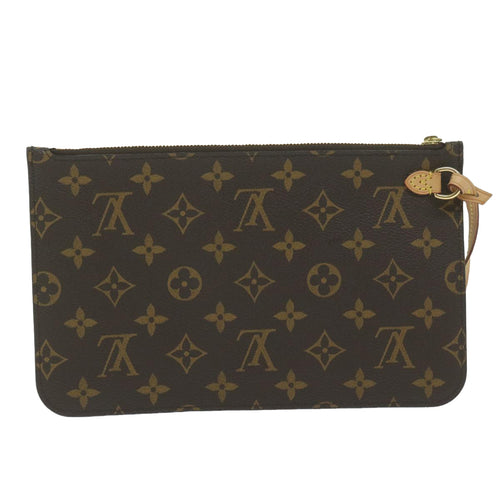 Louis Vuitton Pochette Neverfull Brown Canvas Handbag (Pre-Owned)