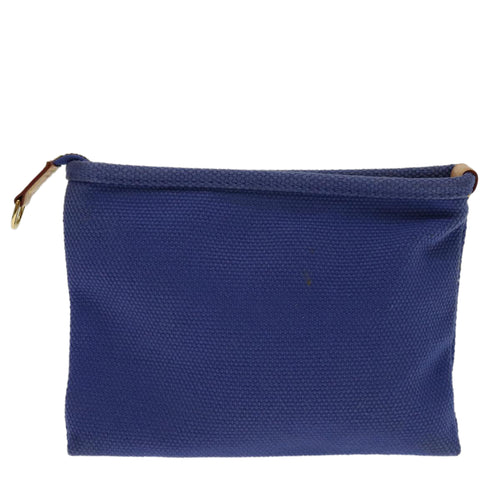 Louis Vuitton Pochette Blue Canvas Clutch Bag (Pre-Owned)
