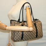 Gucci Gg Twins Beige Canvas Tote Bag (Pre-Owned)