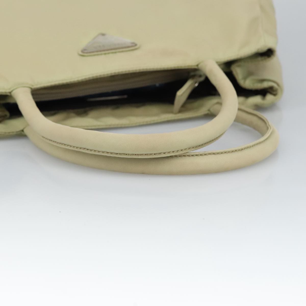 Prada Re-Nylon Beige Synthetic Tote Bag (Pre-Owned)