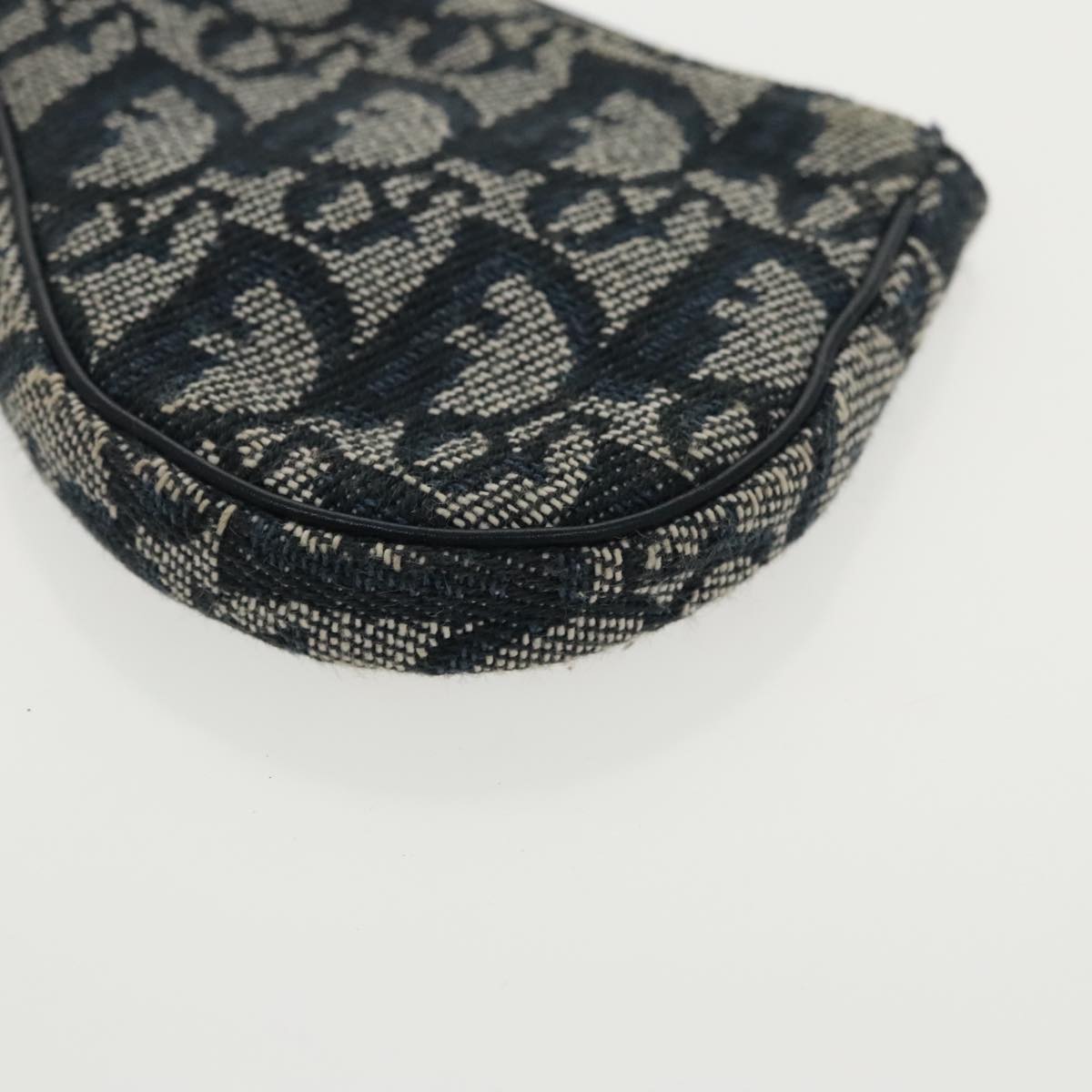 Dior Saddle Navy Canvas Clutch Bag (Pre-Owned)