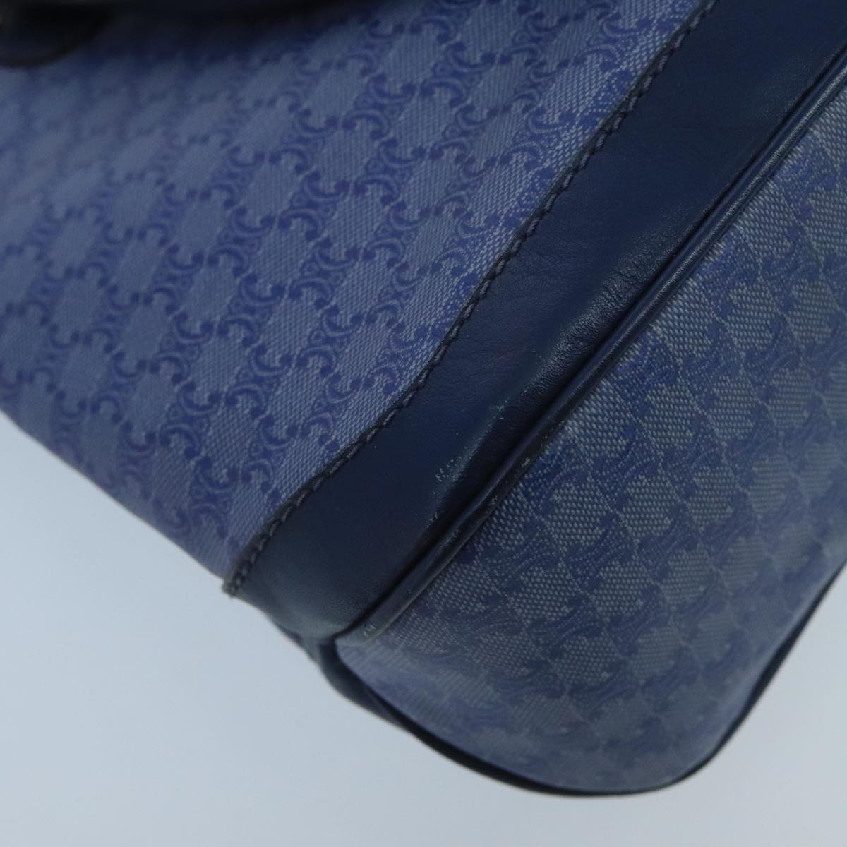 Céline Triomphe Navy Canvas Handbag (Pre-Owned)