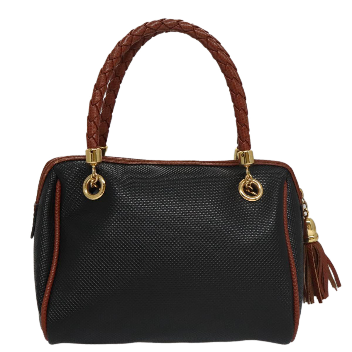 Bottega Veneta -- Black Canvas Handbag (Pre-Owned)