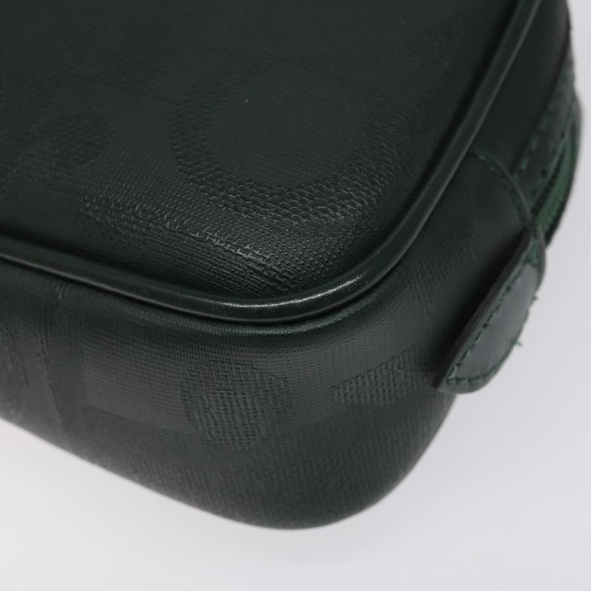 Dior Trotter Green Canvas Clutch Bag (Pre-Owned)
