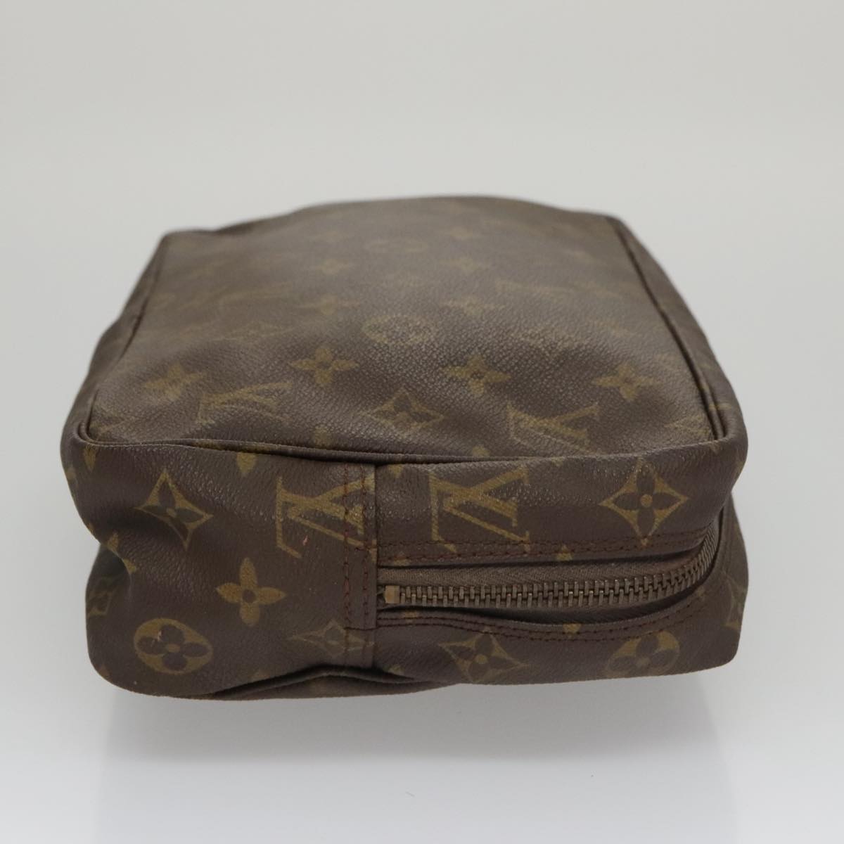 Louis Vuitton Trousse Toilette 28 Brown Canvas Clutch Bag (Pre-Owned)