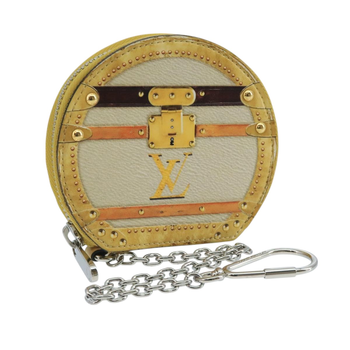 Louis Vuitton Micro Boite Chapeau Yellow Leather Wallet  (Pre-Owned)